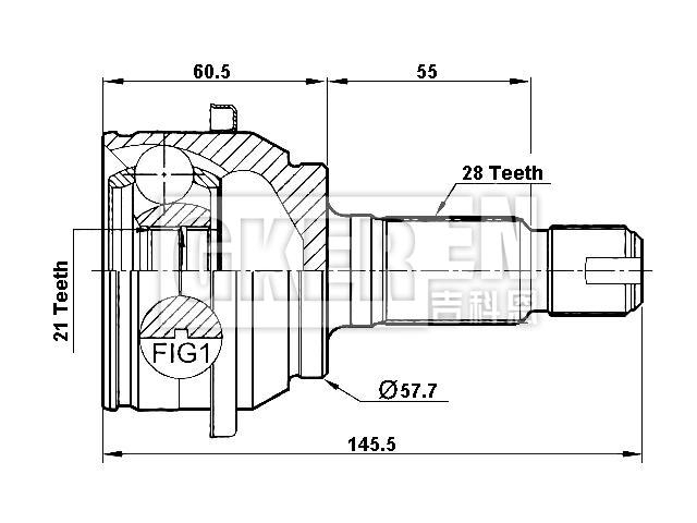 球笼修理包 CV Joint Kit:TDJ000060