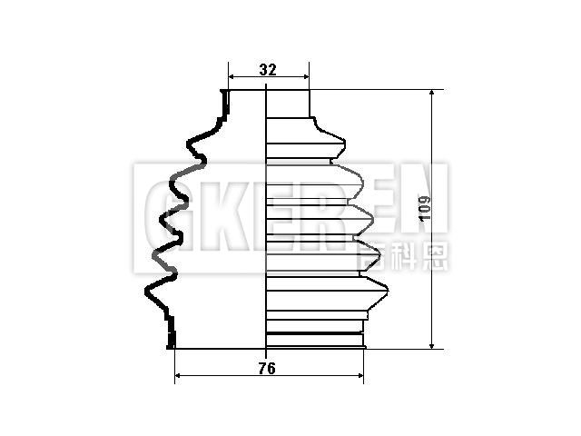 球笼防尘罩 CV Boot:168 360 00 68