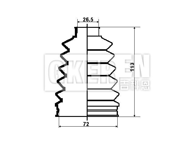球笼防尘罩 CV Boot:168 360 02 68
