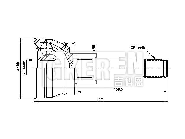 球笼修理包 CV Joint Kit:39211-58G60