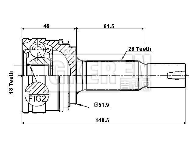 球笼修理包 CV Joint Kit:42370-49285
