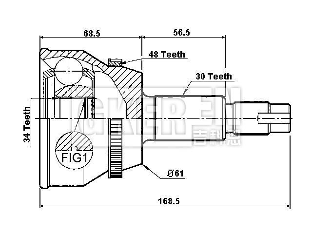 球笼修理包 CV Joint Kit:43460-09E21