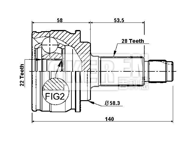 球笼修理包 CV Joint Kit:44118-65J00