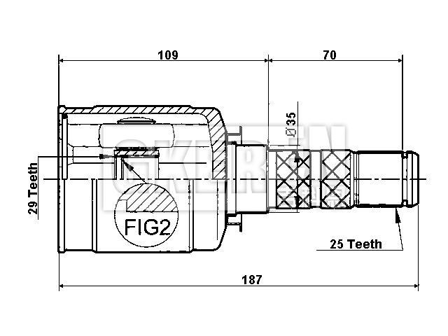 球笼修理包 CV Joint Kit:28392-XA00A