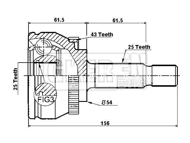 球笼修理包 CV Joint Kit:30819291