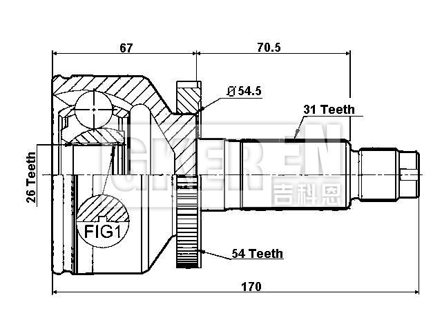 球笼修理包 CV Joint Kit:49591-4D400