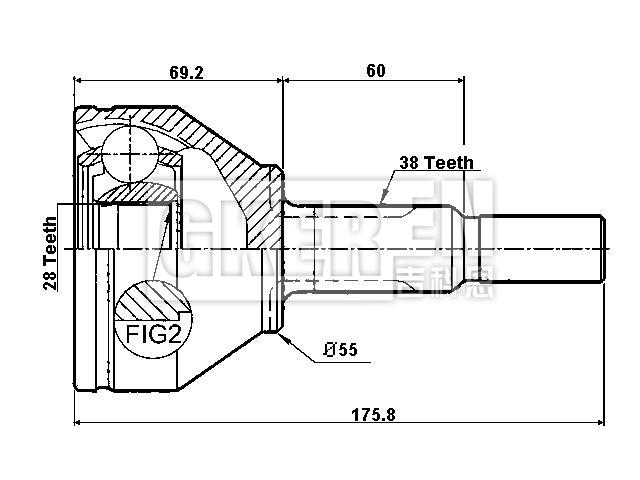 球笼修理包 CV Joint Kit:FB5Z-3B436-C
