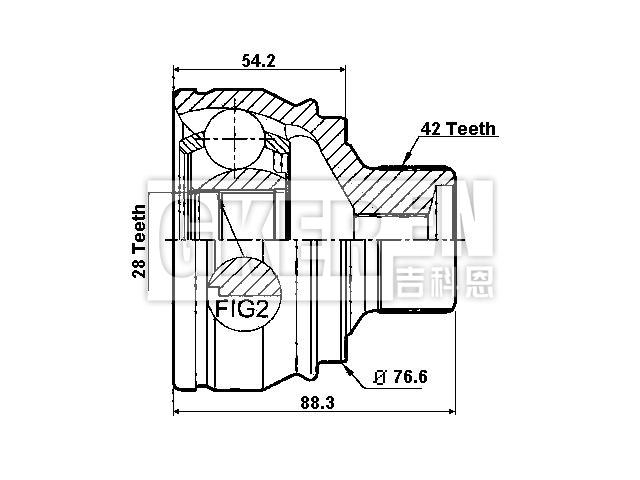 球笼修理包 CV Joint Kit:8K0 498 099 F