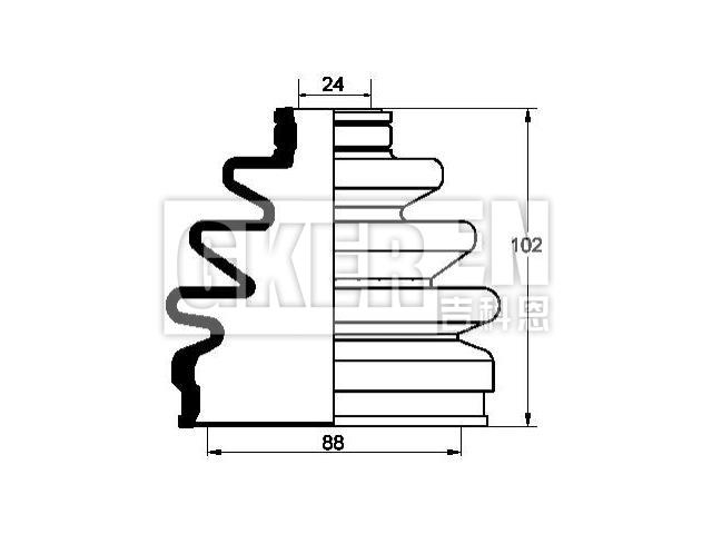 球笼防尘罩 CV Boot:0K558-22-530