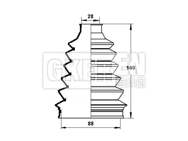 球笼防尘罩 CV Boot:49508-38600