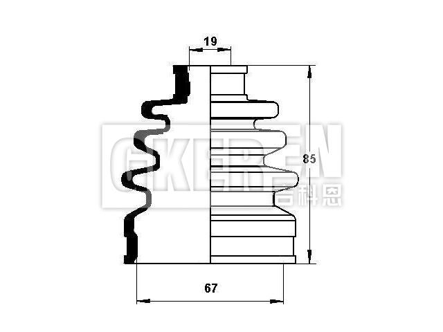 球笼防尘罩 CV Boot:49509-1CA00