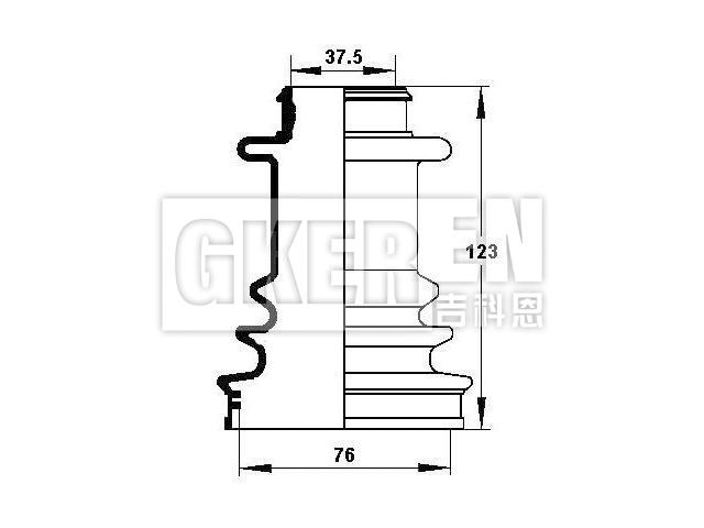球笼防尘罩 CV Boot:39241-D0127