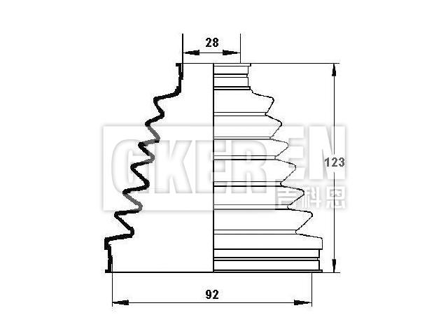 球笼防尘罩 CV Boot:39241-AW325