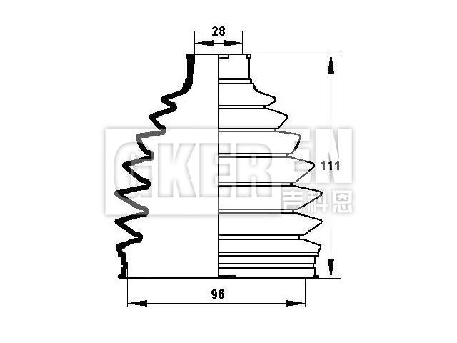 球笼防尘罩 CV Boot:39241-8V125