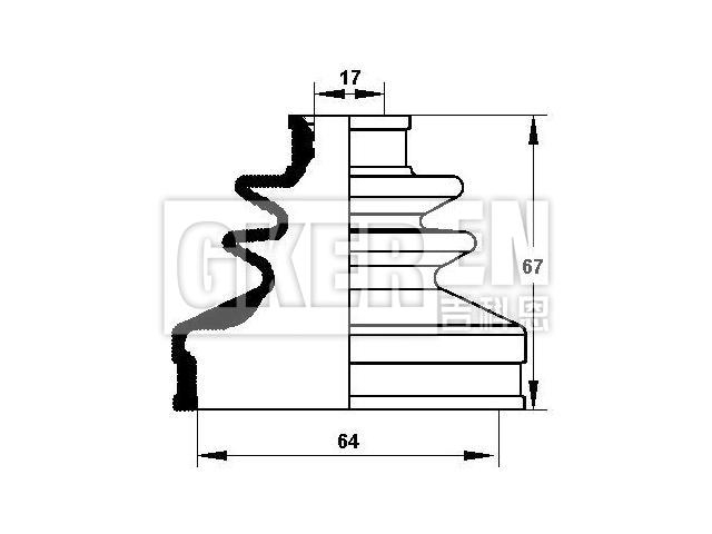 球笼防尘罩 CV Boot:39241-2U625