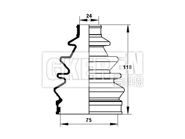 球笼防尘罩 CV Boot:04438-16023