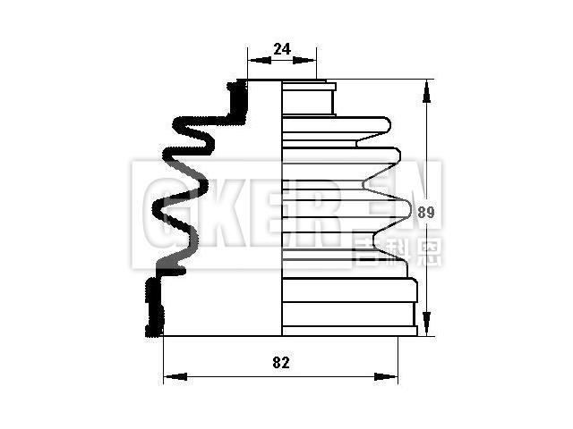 球笼防尘罩 CV Boot:J2862003