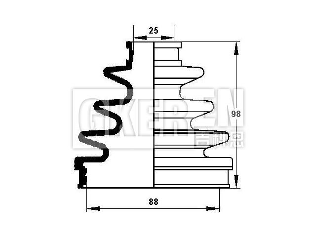 球笼防尘罩 CV Boot:04438-33021