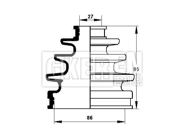 球笼防尘罩 CV Boot:04438-35022
