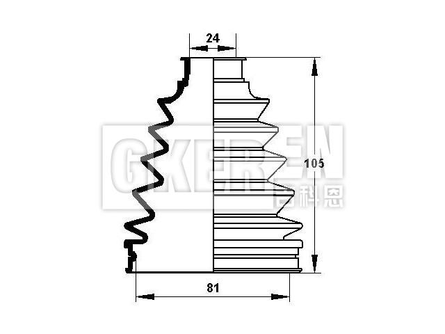 球笼防尘罩 CV Boot:04438-52040