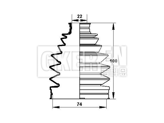 球笼防尘罩 CV Boot:04438-52020