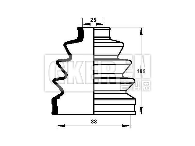 球笼防尘罩 CV Boot:G063-22-530