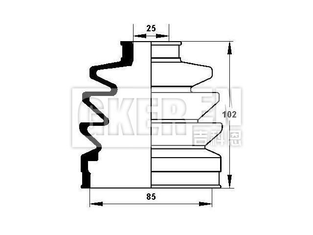 球笼防尘罩 CV Boot:G033-22-530