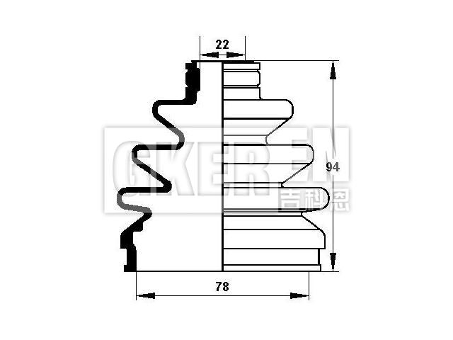 球笼防尘罩 CV Boot:F037-22-530