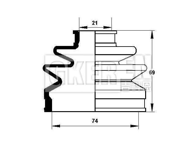 球笼防尘罩 CV Boot:FA50-22-530