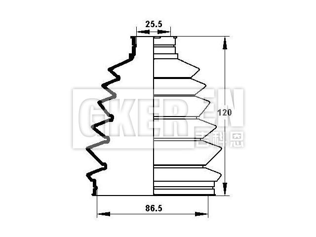 球笼防尘罩 CV Boot:GJ01-22-530