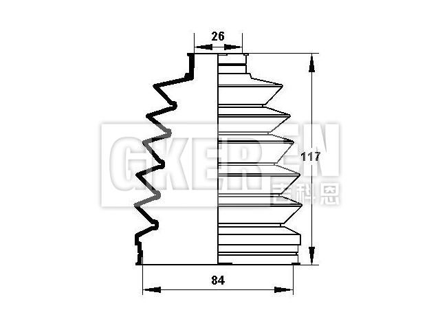 球笼防尘罩 CV Boot:GD19-22-530
