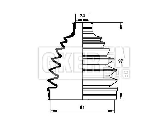 球笼防尘罩 CV Boot:GD17-22-530