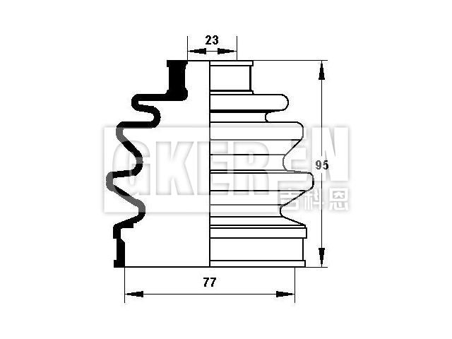 球笼防尘罩 CV Boot:44333-SB2-961