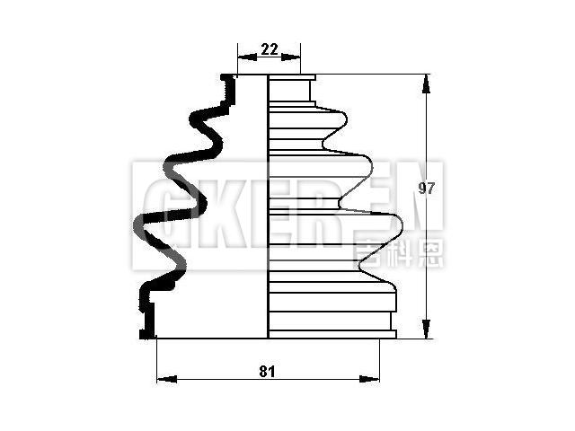 球笼防尘罩 CV Boot:44333-SF1-961