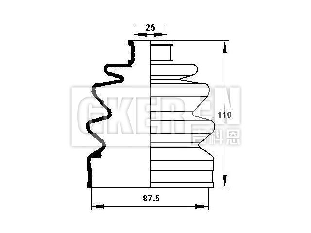 球笼防尘罩 CV Boot:49509-38500