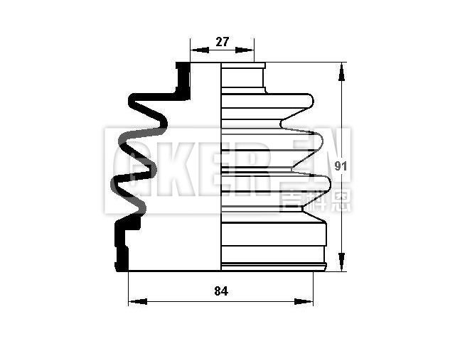 球笼防尘罩 CV Boot:44324-SB0-310