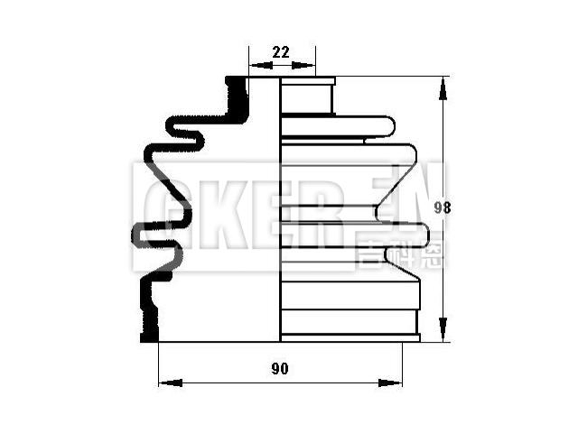 球笼防尘罩 CV Boot:44333-SM4-013