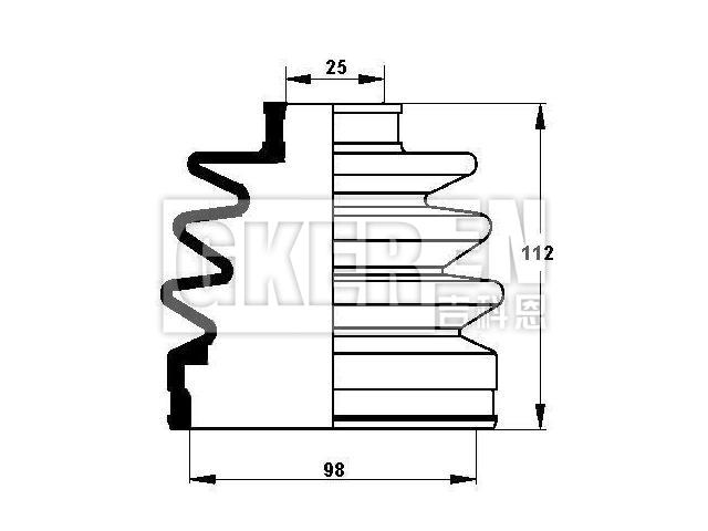 球笼防尘罩 CV Boot:44333-SP0-014