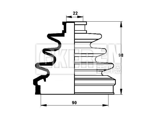 球笼防尘罩 CV Boot:44333-SF1-013