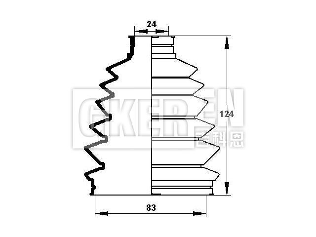 球笼防尘罩 CV Boot:44018-ST7-C62