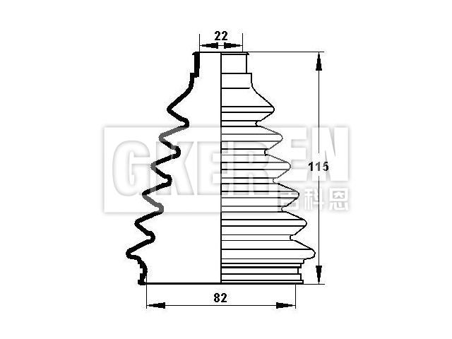 球笼防尘罩 CV Boot:44018-S04-N00