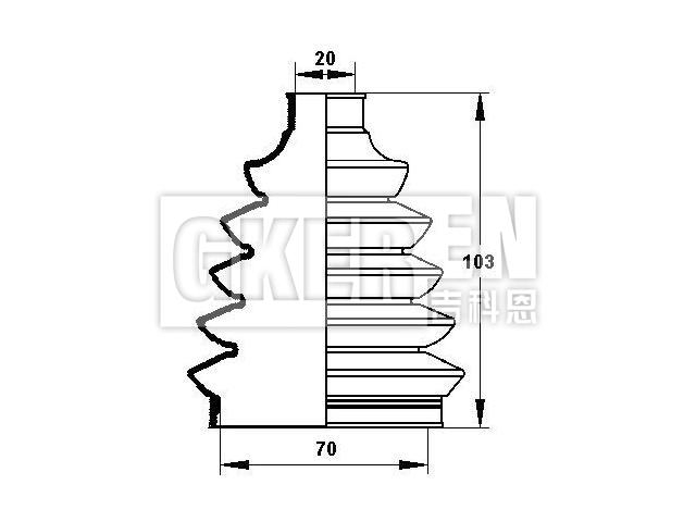 球笼防尘罩 CV Boot:44118-83E50