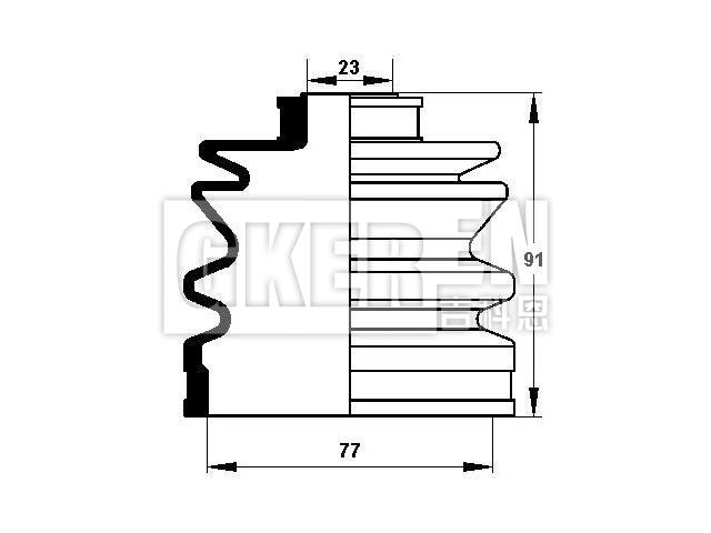 球笼防尘罩 CV Boot:39241-16R27