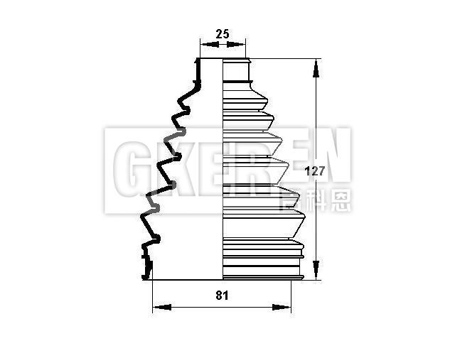 球笼防尘罩 CV Boot:MR336591