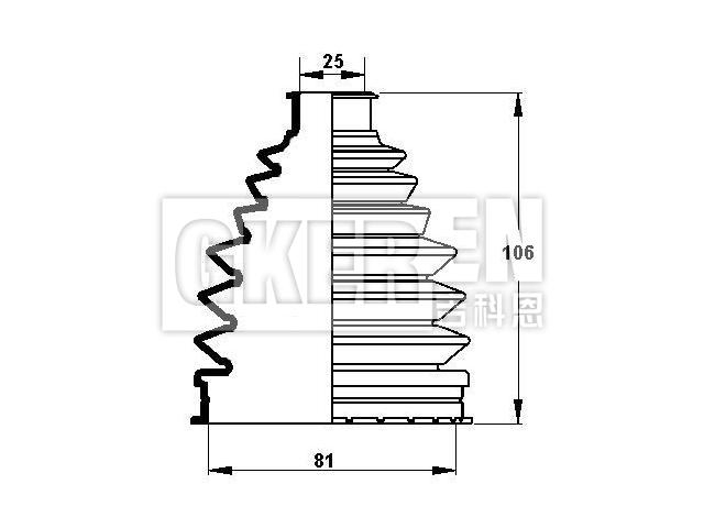 球笼防尘罩 CV Boot:MR276442