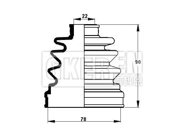 球笼防尘罩 CV Boot:MB937998