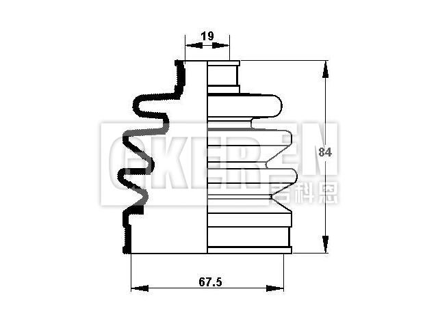 球笼防尘罩 CV Boot:04438-87704