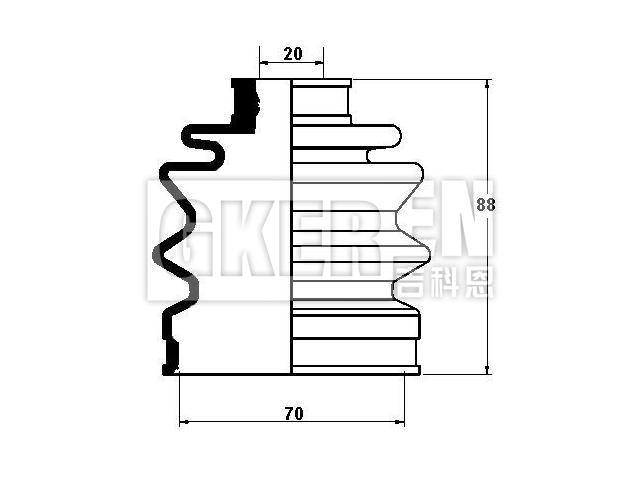 球笼防尘罩 CV Boot:04438-87401