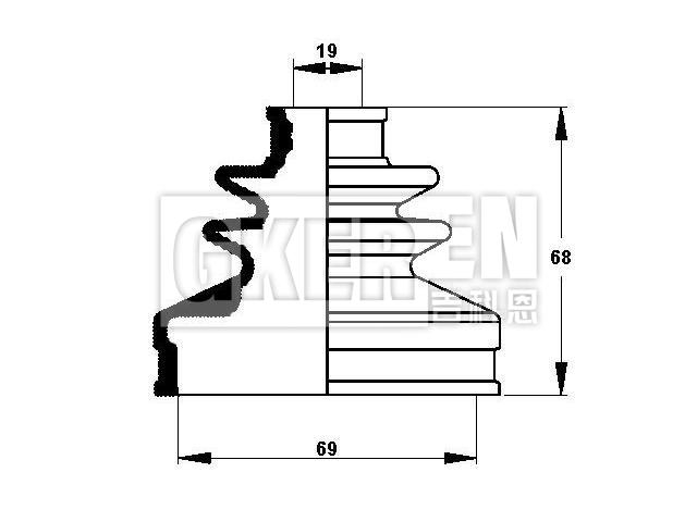 球笼防尘罩 CV Boot:28423-AE000