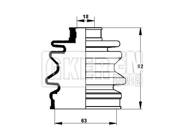 球笼防尘罩 CV Boot:J2868002